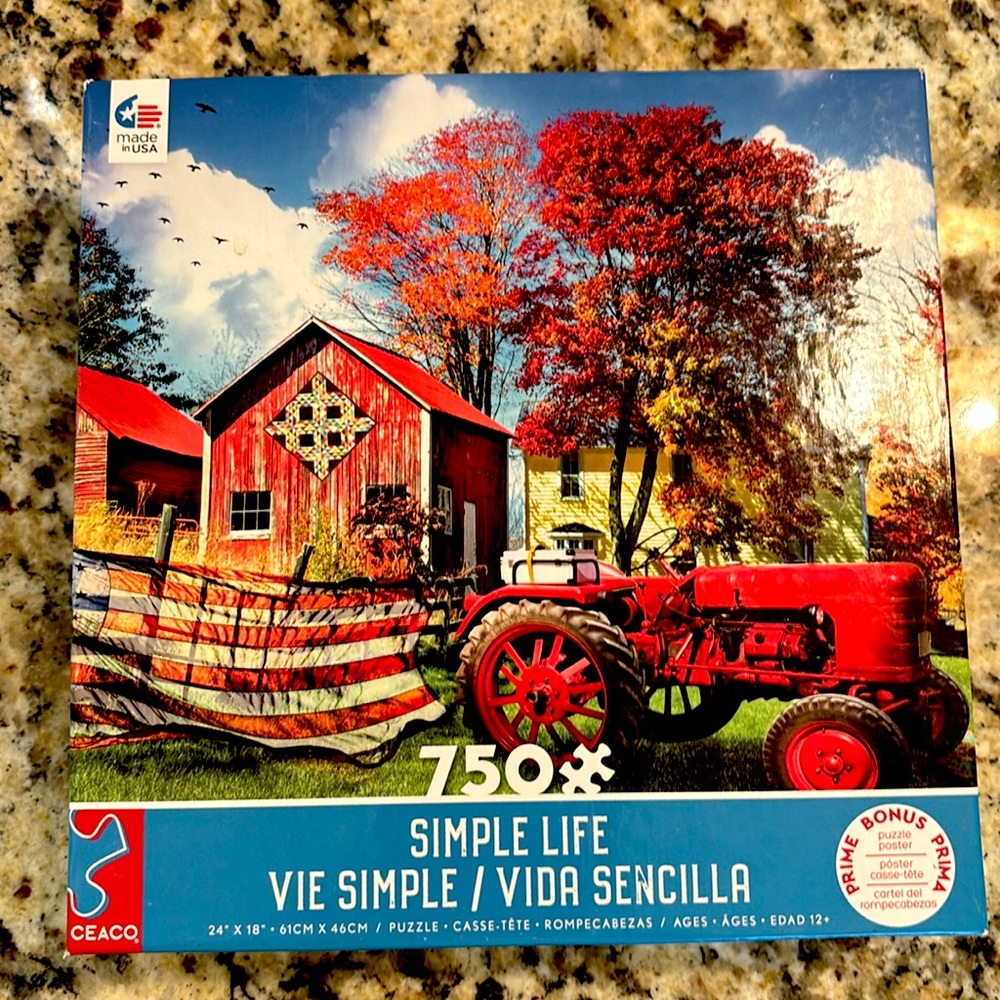 Ceaco 750 piece puzzle. “Simple Life”